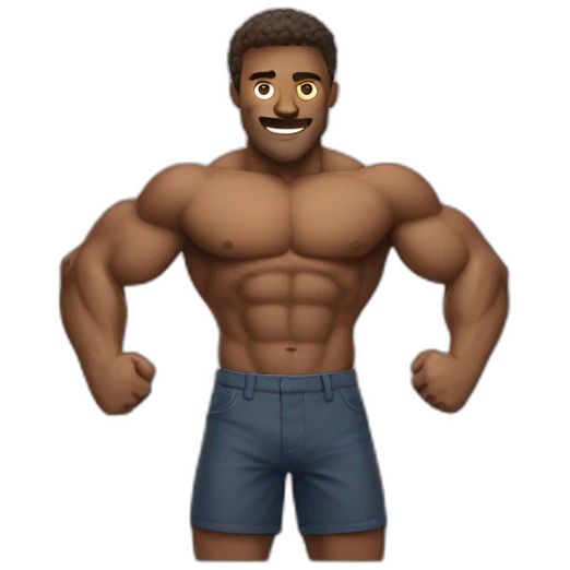 flexing man emoji