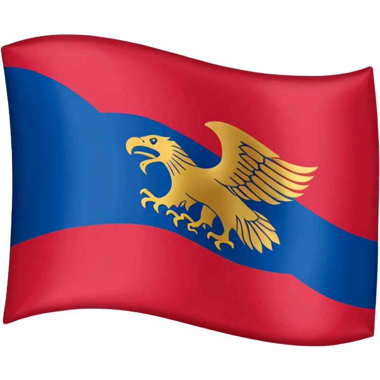 Make me the dardania flag of kosovo as a IOS emoji emoji
