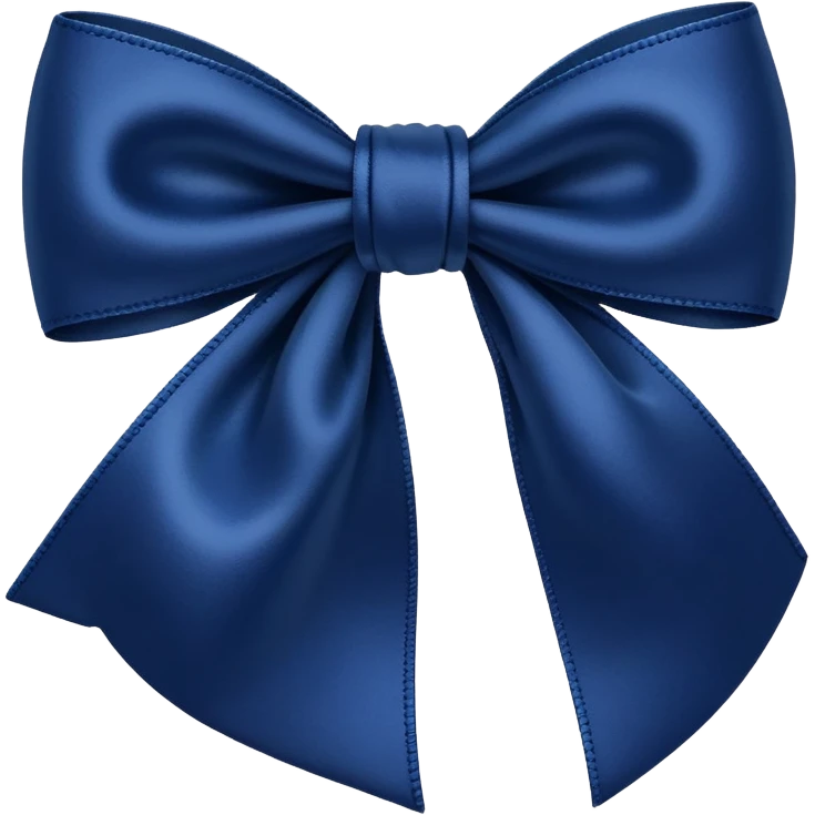 Navy blue bow  emoji