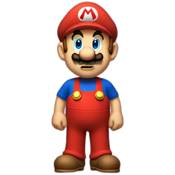 mario shrugging emoji