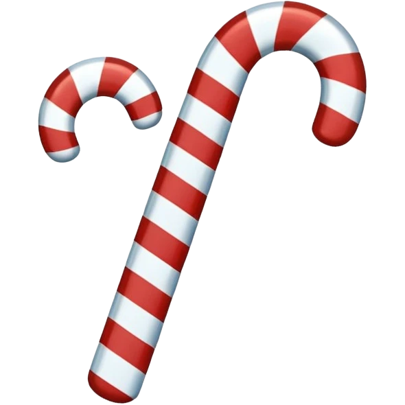 candy cane with blue and white stripes emoji