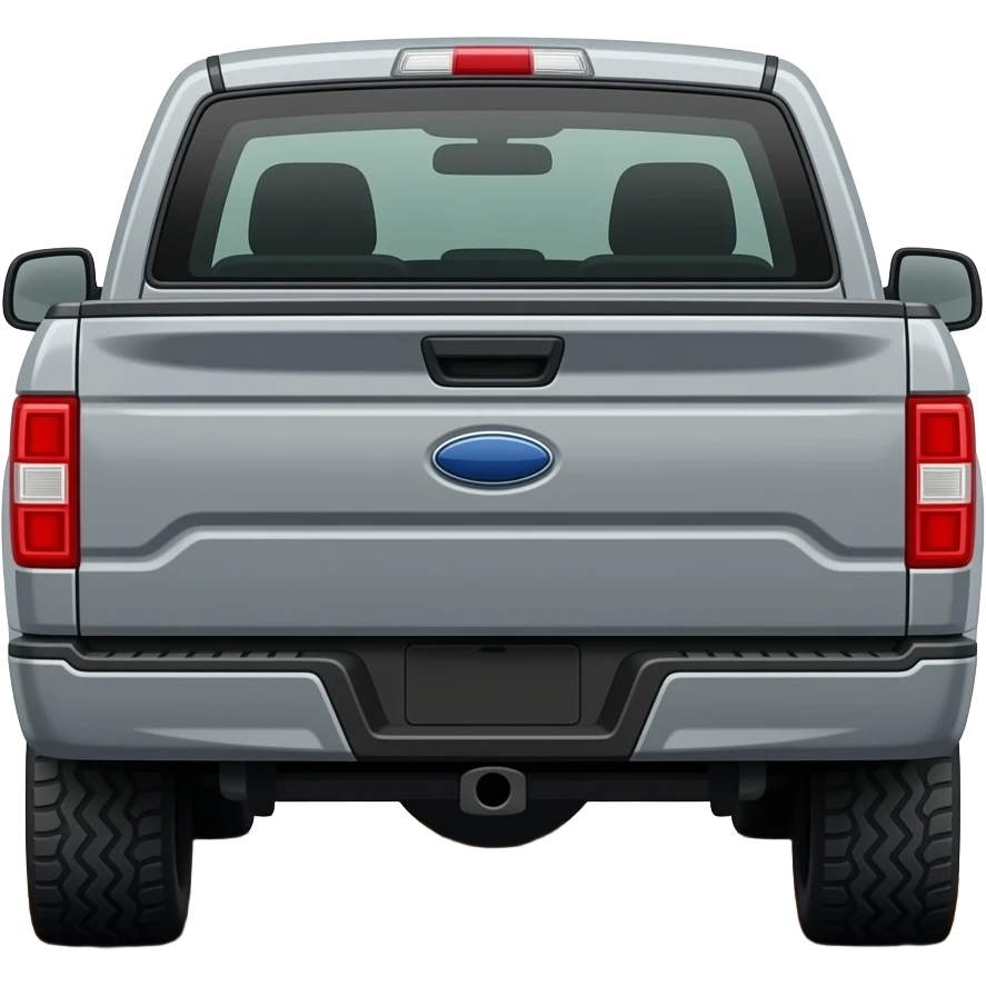 Side view Gray F150 with full of Bark chips in the back side view emoji