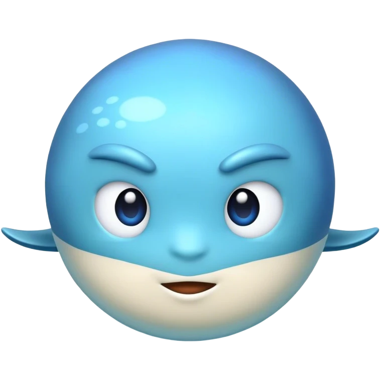 realistic planet neptune with shadows emoji