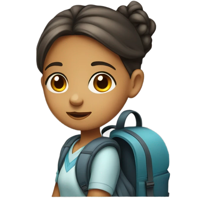 Girl student emoji