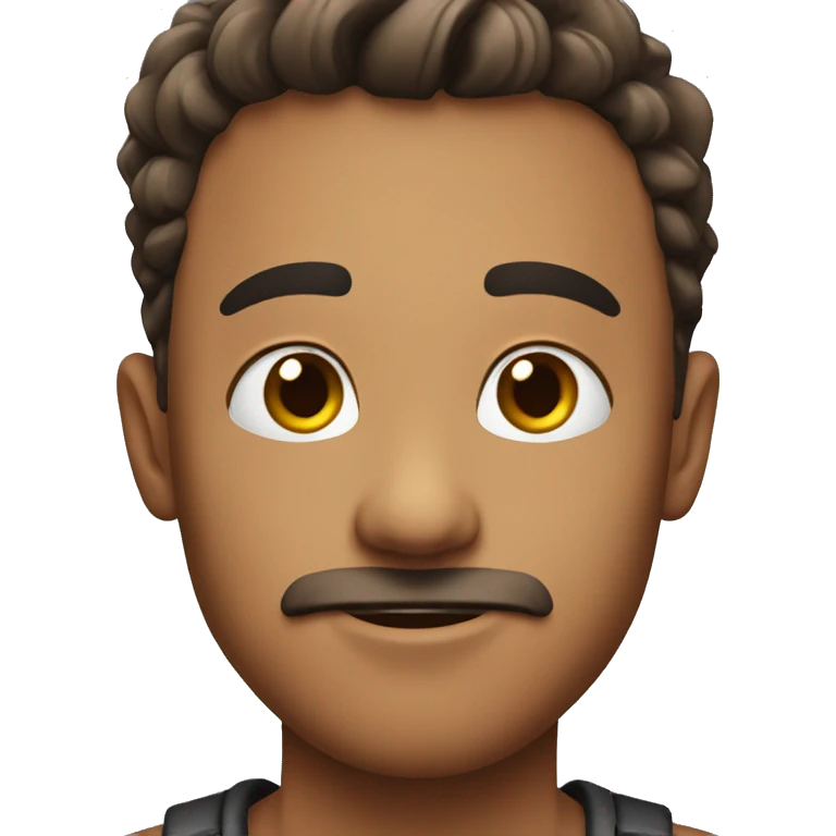 A stud with a cute face  emoji