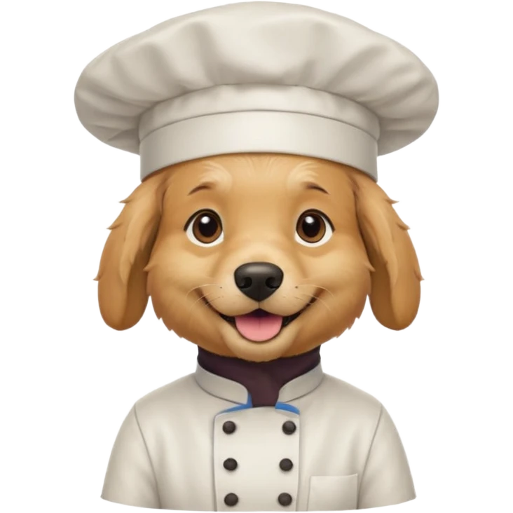 chef golden dog emoji