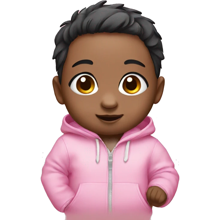 pink baby of panda emoji