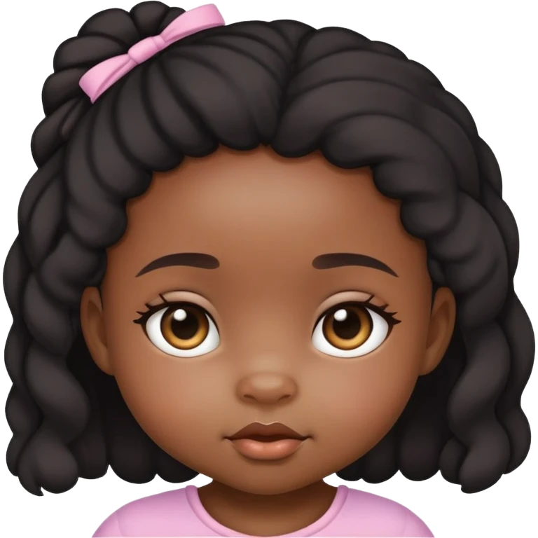 Black baby girl  emoji