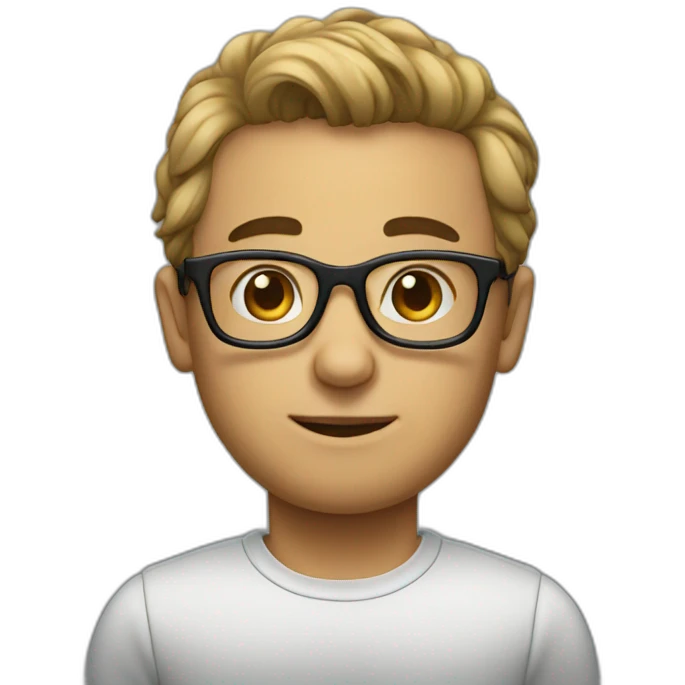 einstin with glasses emoji