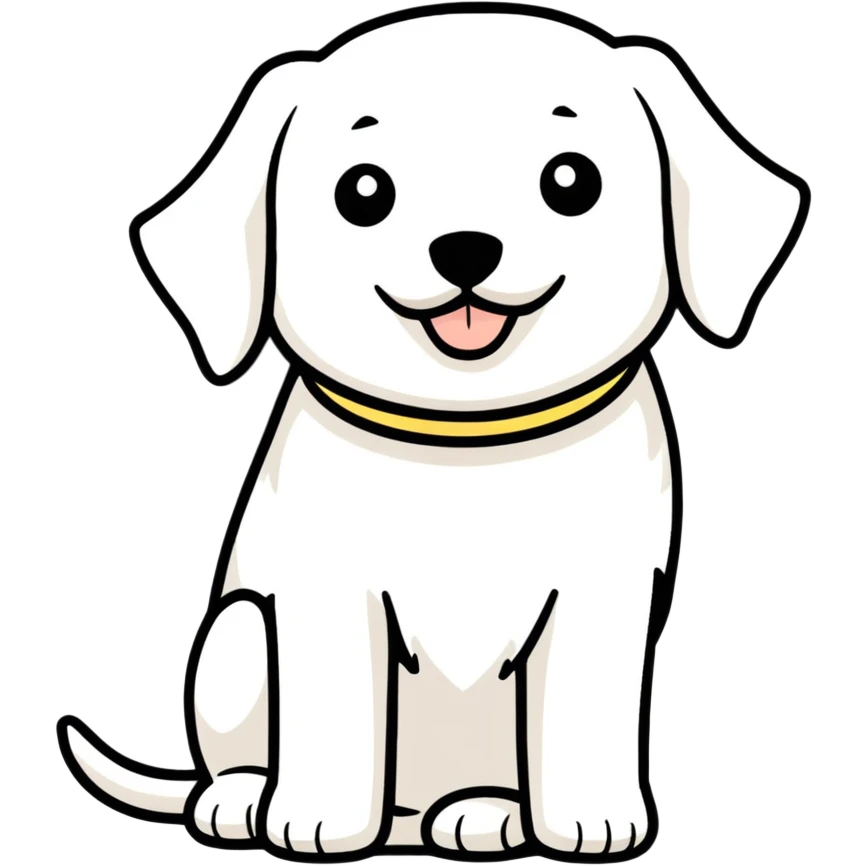Maltese guide dog emoji
