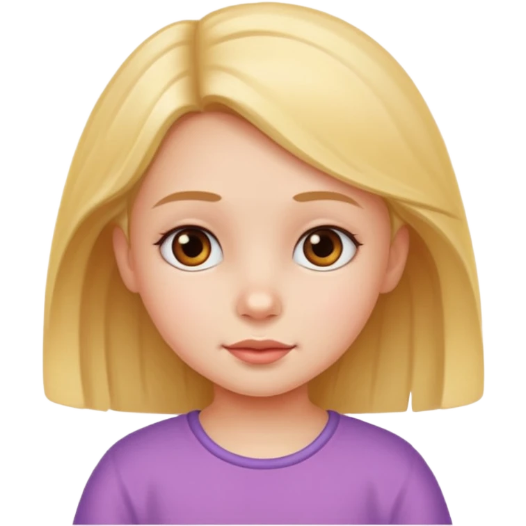 White little girl  emoji