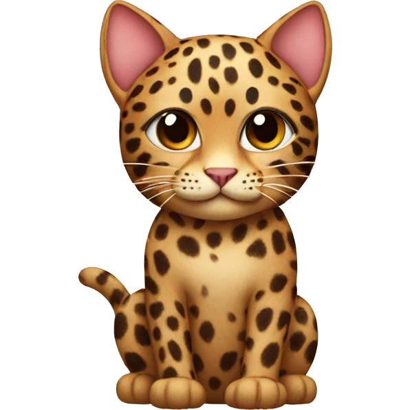 cat with leopard print emoji
