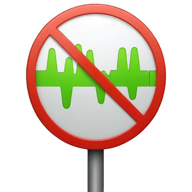 Cardiogram stop sign  emoji