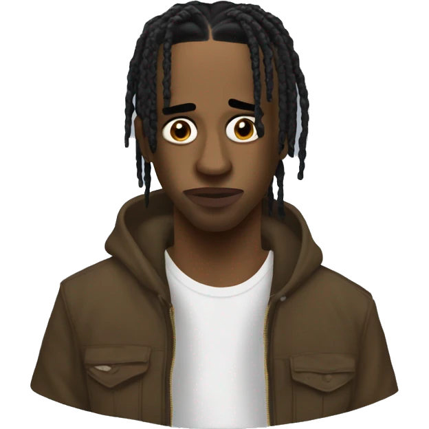 Travis Scott feining for more emoji