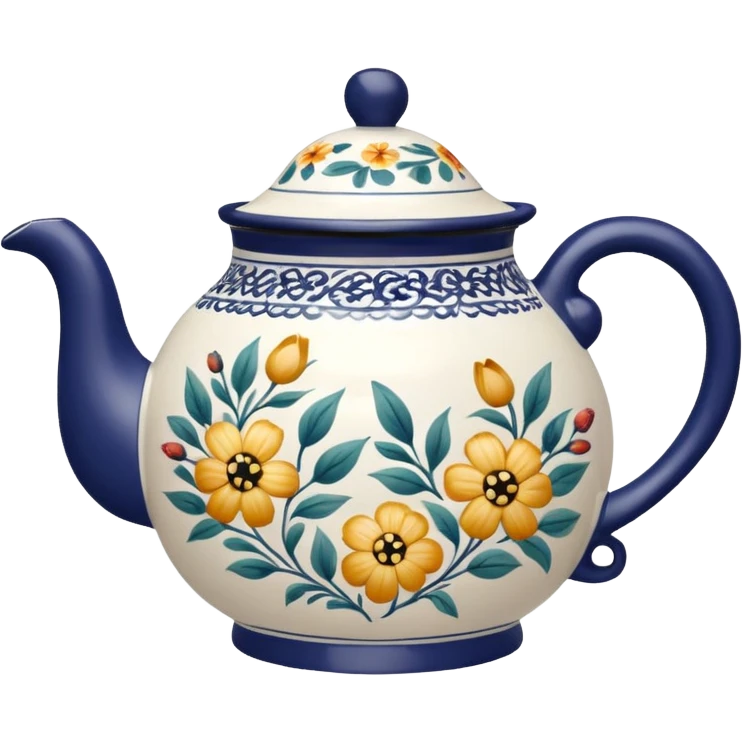 teapot with design on it emoji