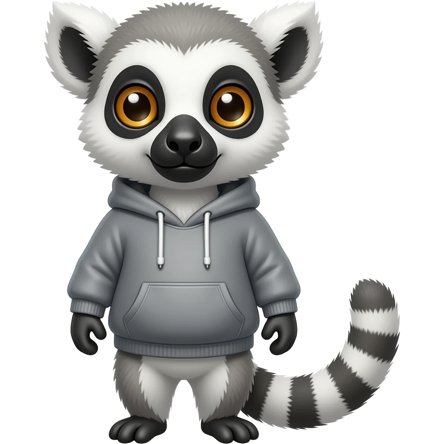 crypto lemur in a hoodie emoji