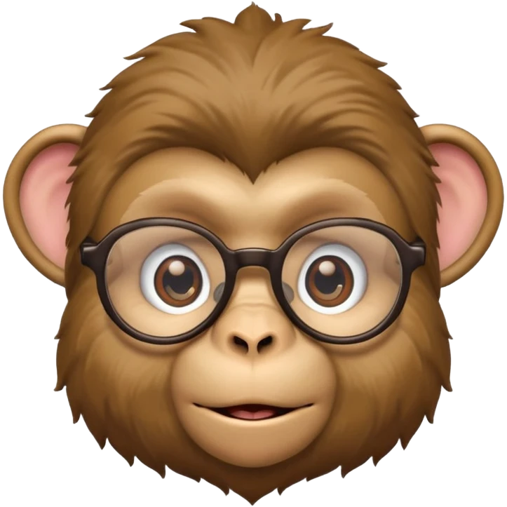 monkey nerd  emoji