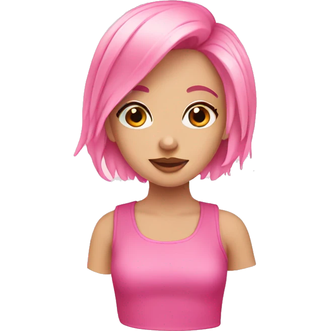 Girly pink emoji