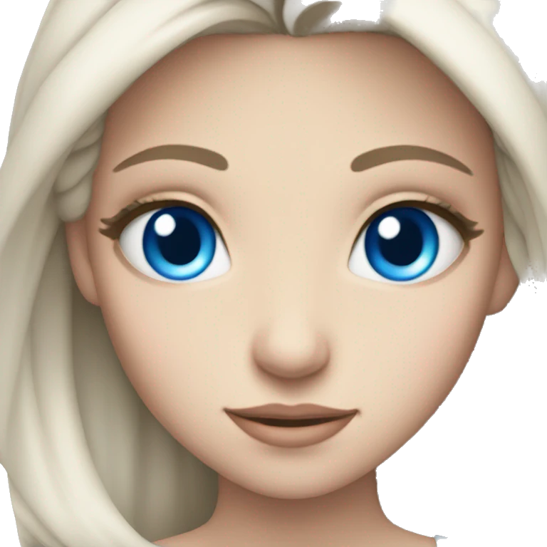 Princess blue eyes emoji