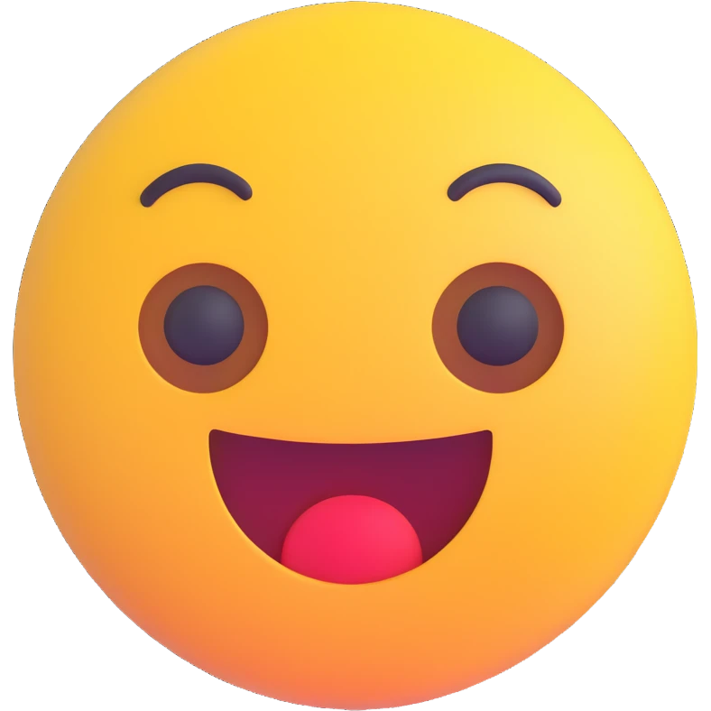 a circle emoji in 3D style emoji