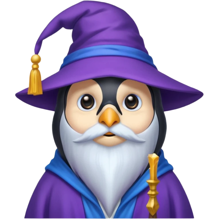 Penguin Wizard emoji