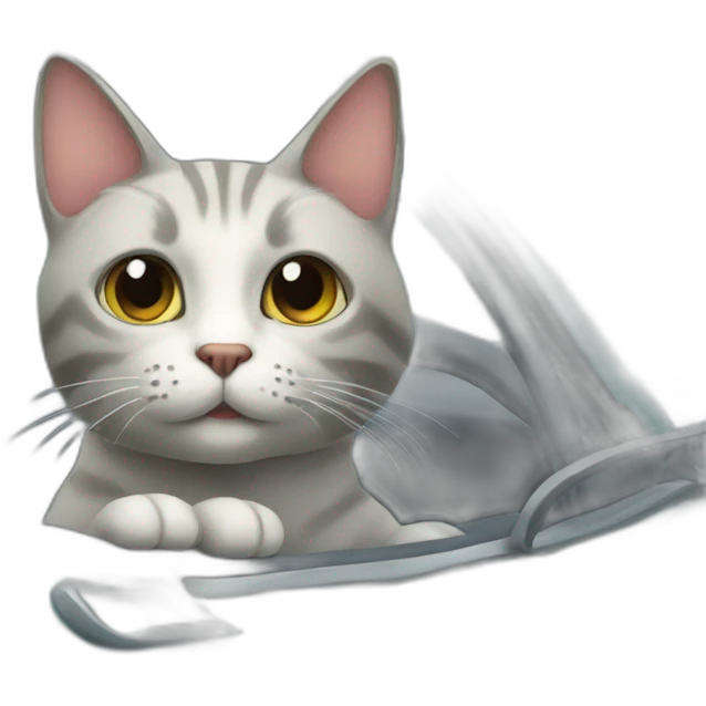 Cat in a car emoji