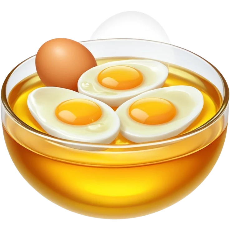 Chicken, cod liver oil, and egg yolks surrounded by a gentle golden radiance symbolizing vitamin A. The foods float in a pleasant arrangement with a subtle glow showing their nutritional benefits. emoji