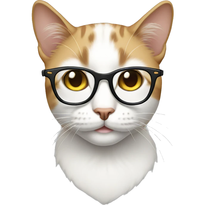 Cat with glasses  emoji