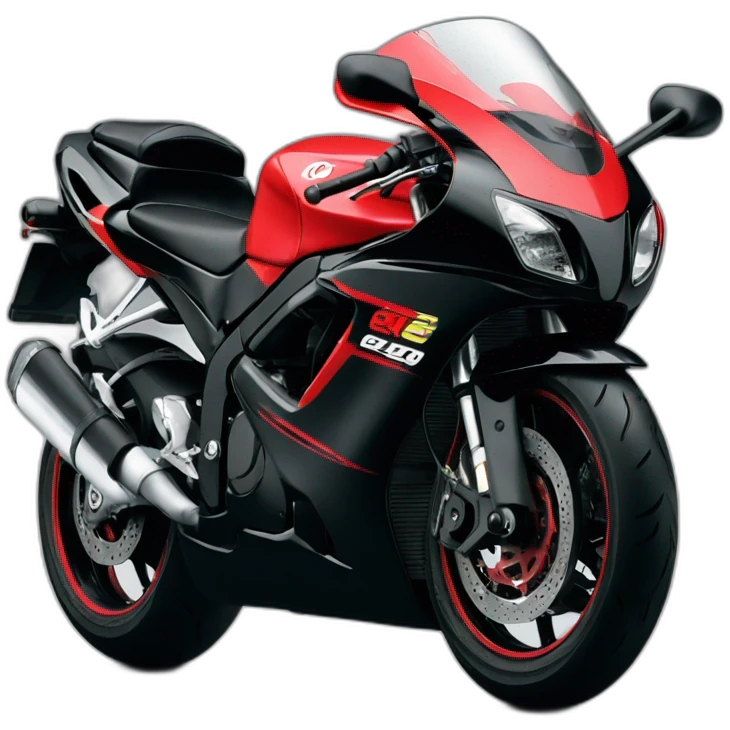 Black and Red Gsxr 1100 from 1986 emoji