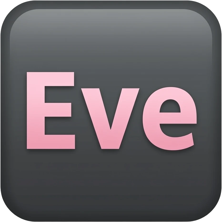 Hace uno que tenga fondo gris oscuro y que diga Eve estudio digital en rosa claro emoji