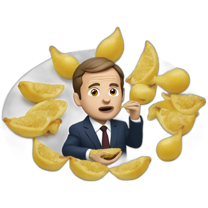 Macron qui mange  emoji