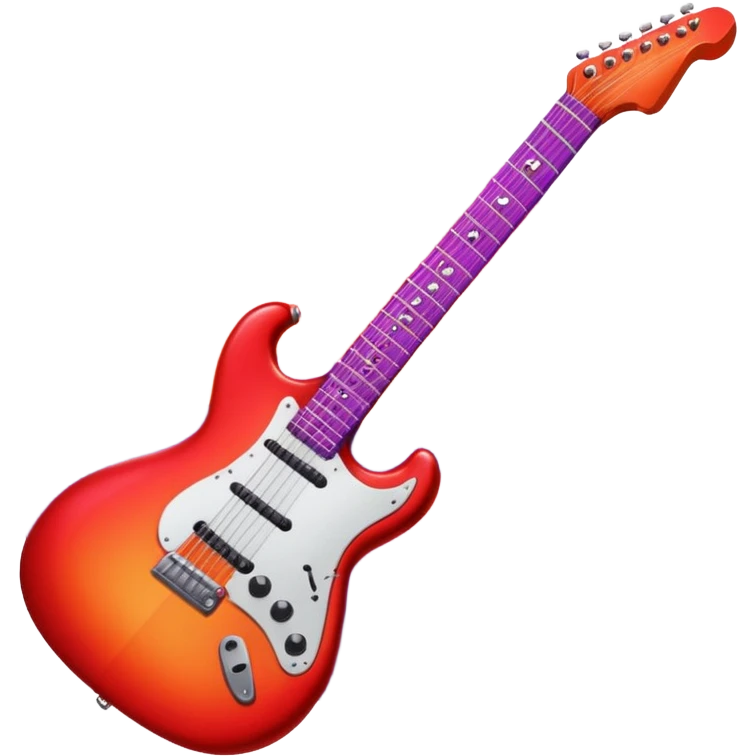 electric guitar sunset emoji