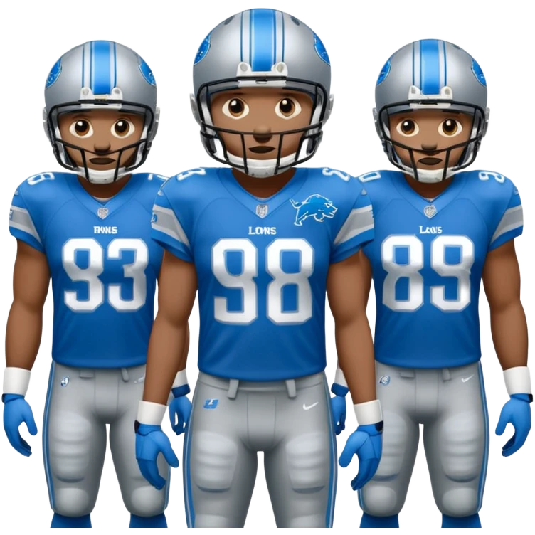 Detroit lions offense  emoji