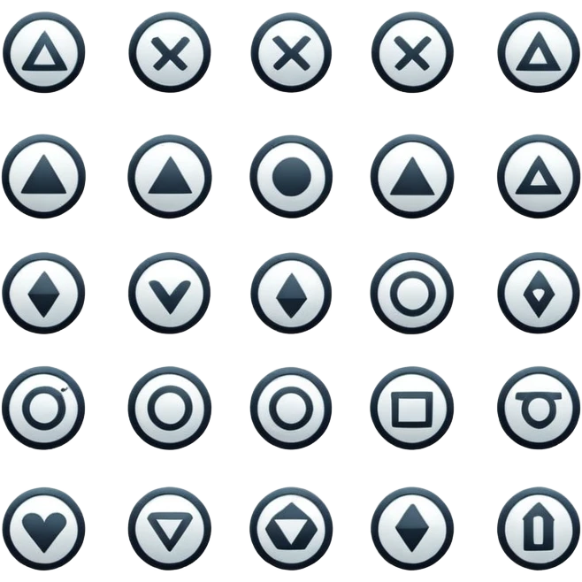 symbol set icon emoji