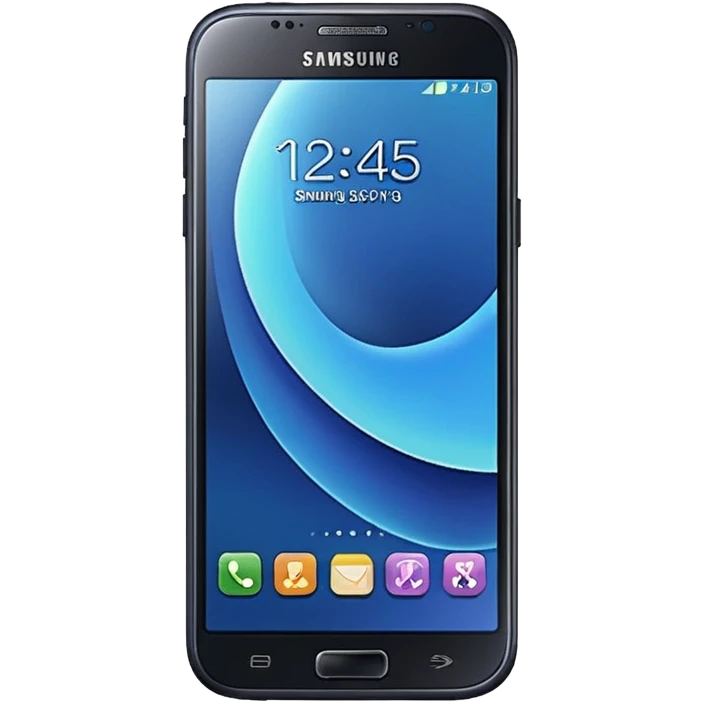 a Samsung phone, no buttons emoji