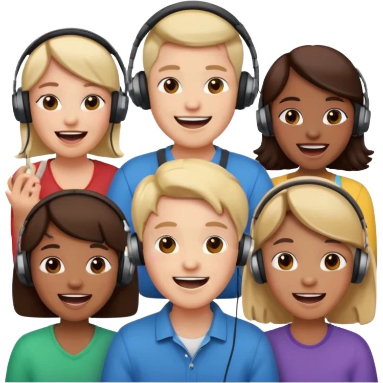 people online in a call laughing emoji