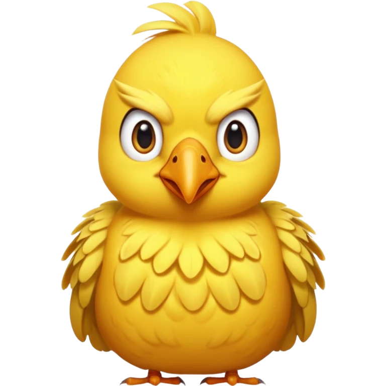 Give me a bird in yellow. make her angry  emoji