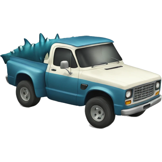 Monstershark truck emoji