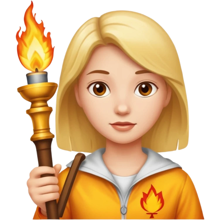 girl The torchbearer emoji