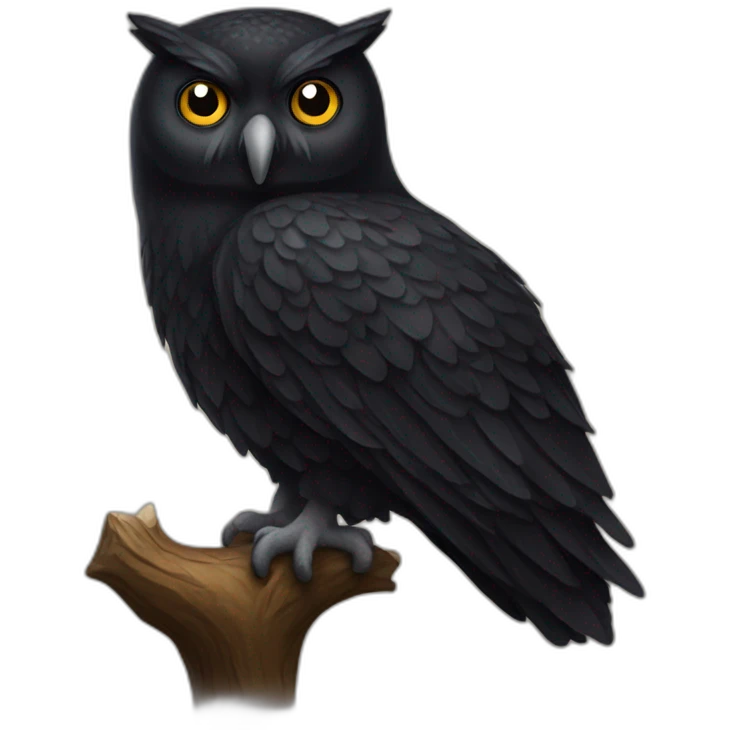 Black Owl emoji