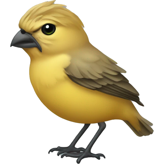 Atlantic canary with monocle emoji