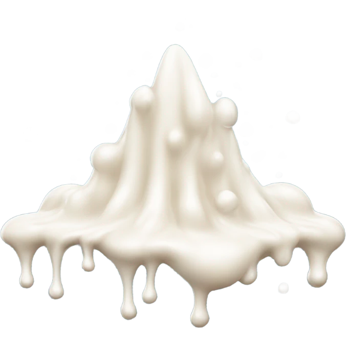 White cream splat emoji