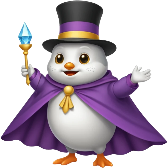 Cod fish with magicians cape emoji