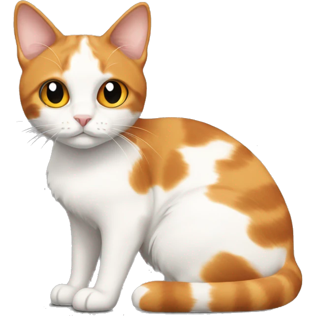 calico cream cat with black calico cat with orange calico cat mixed emoji