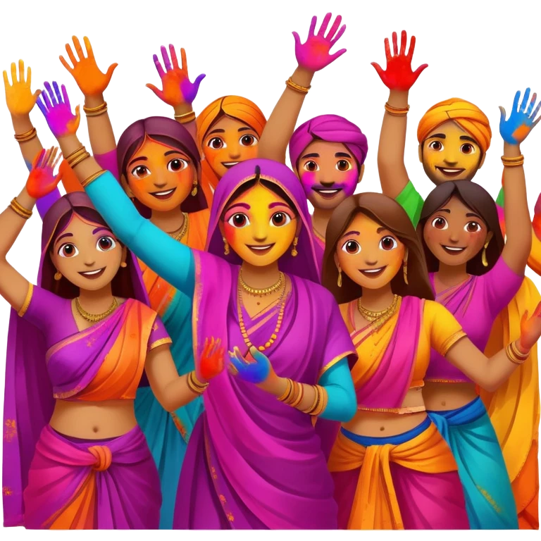 Indian holi festival  emoji