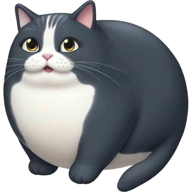 Fat whale cat emoji