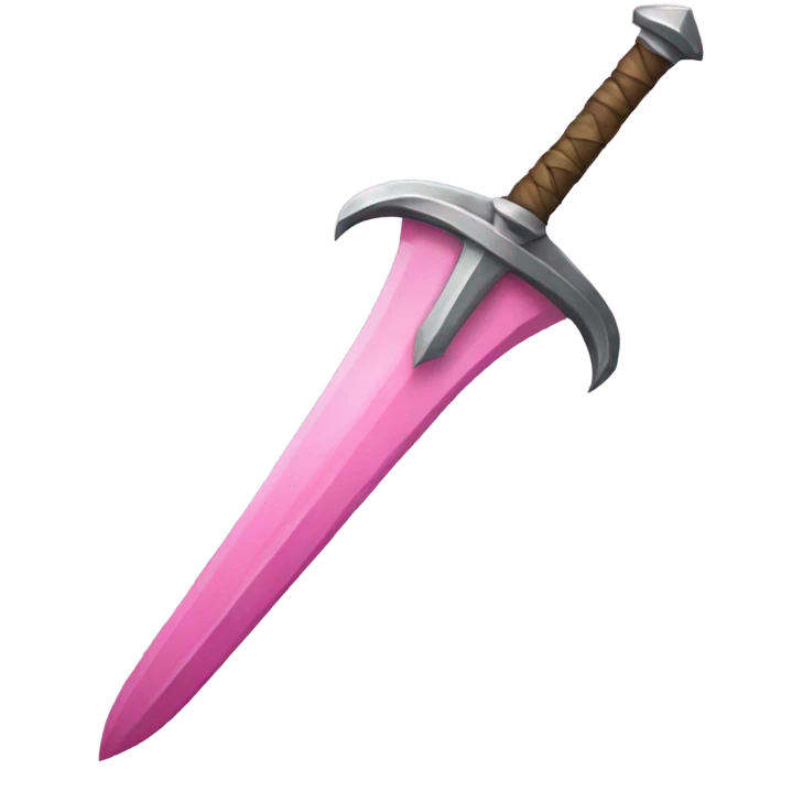 Pink medieval weapon emoji