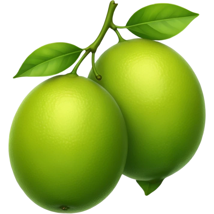 green two lemons emoji
