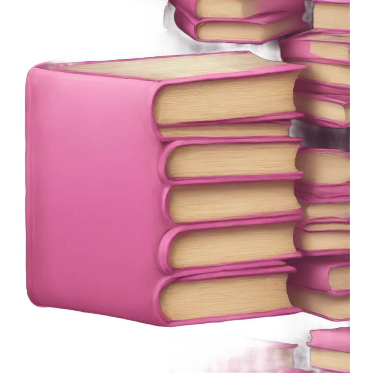Pink books emoji