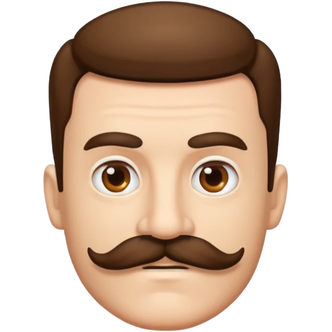 big mustache man emoji